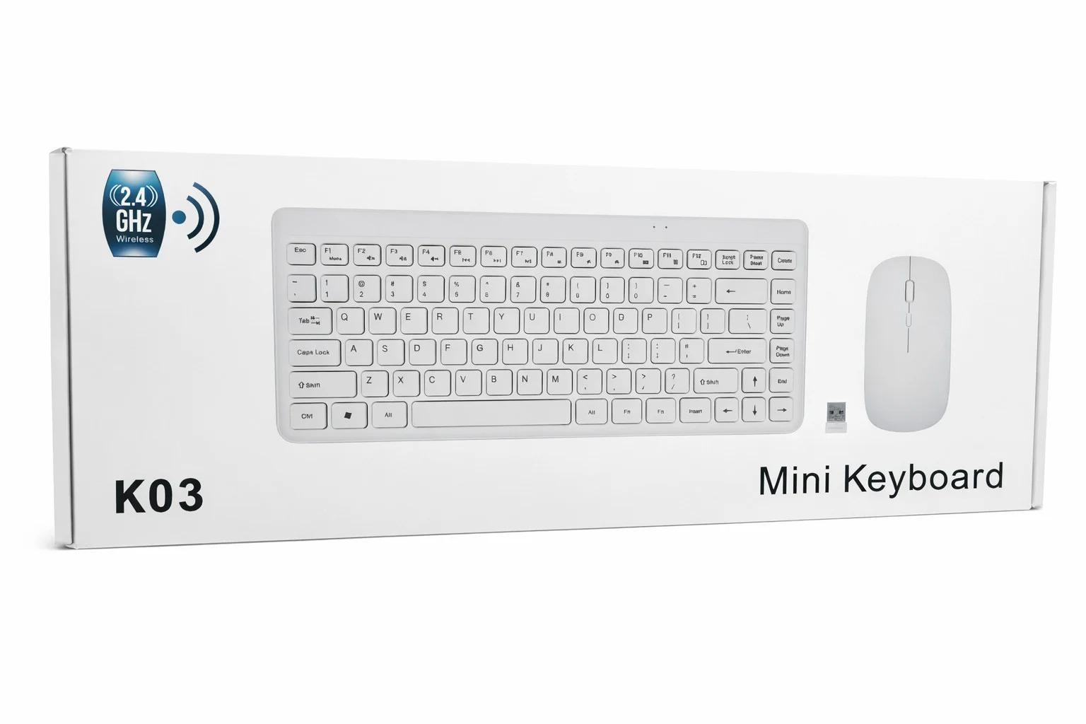 Pack MINI Clavier + Souris Sans Fil KM901 — vue 2