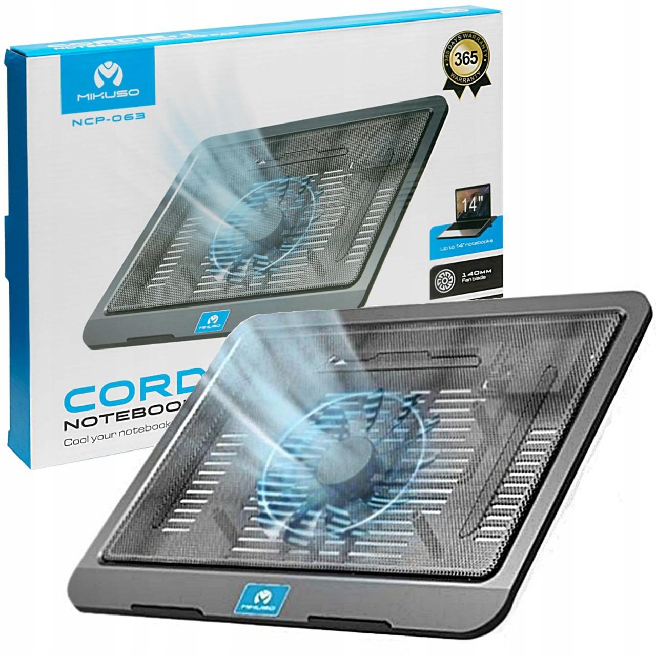 TAPIS DE REFROIDISSEMENT POUR ORDINATEUR PORTABLE avec 1 FUN